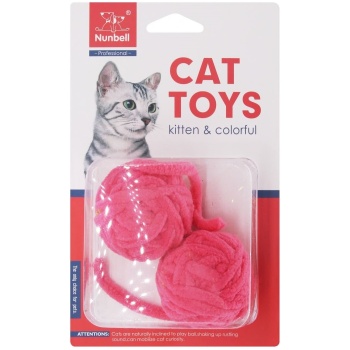 2PC Small Tail Plush Balls
