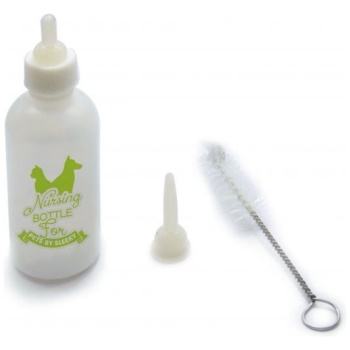 Small bottle with wire brush