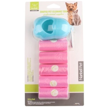 Pet waste bag and dispenser set