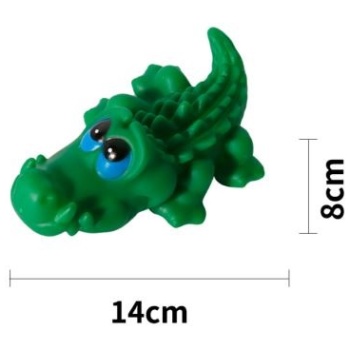 Open-mouthed green  dinosaur
