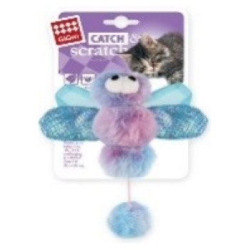 Catch n scratch with catnip pink/blue- Dragonfly