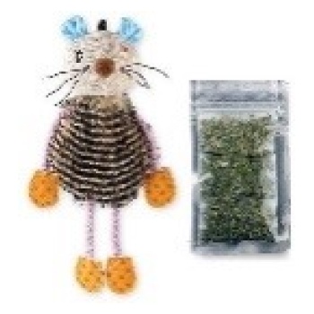 Mouse 'Refillable Silvervine' with 3 silvervine teabags in ziplock bag