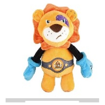 Rock Zoo 'King Boxer' Lion with Squeaker M/L size Plush/Bungee Arm