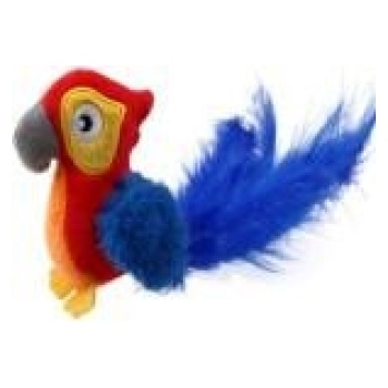 Red Parrot 'Melody Chaser' withmotion activated  sound chip