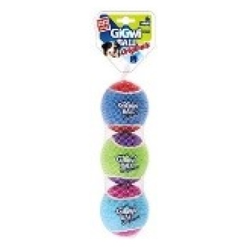 L size tennis ball 'GiGwi ball originals' (3pcs with different colour in one pack) D:8cm