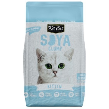 Kit Cat Eco-Friendly Soya Clumping Litter Baby Powder Scent for Kittens
