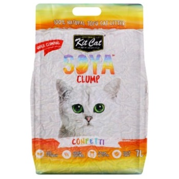 Kit Cat Eco-Friendly Soya Clumping Litter with Confetti