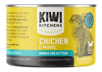 Kiwi Kitchens Wet Food with Chicken & Mussel for Kittens