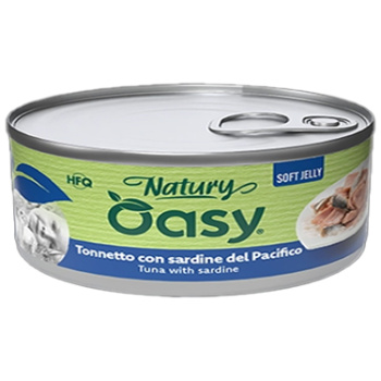 Oasy Wet Cat Natury Soft Jelly - Tuna with Sardine, 150 grams