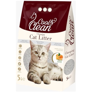 Cool & Clean White Clumping Cat Litter Orange Scent 20 L
