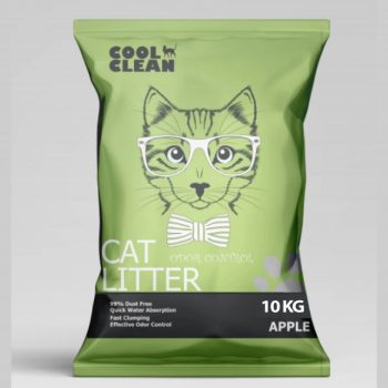 Cool Clean Odor Control Clumping Cat Litter Apple Scent 10 kg