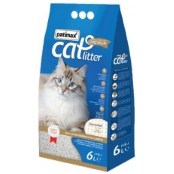 Patimax Ultra Clumping Cat Litter Unscented 6 L
