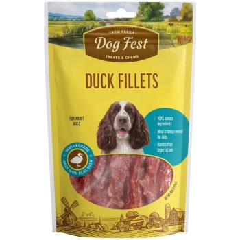 Dog Fest Duck Fillet Treats for Adult Dogs 90 gr