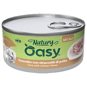 Oasy Wet Cat Natury Soft Jelly - Tuna with chicken flakes 85g