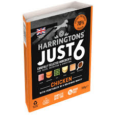 Harringtons Just 6 Wet Food with Chicken & Vegetables in Gravy for Adult Dogs (8+ Weeks) 380 gr