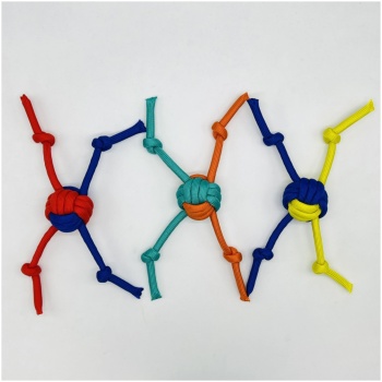 Large four-knots middle polypropylene ball