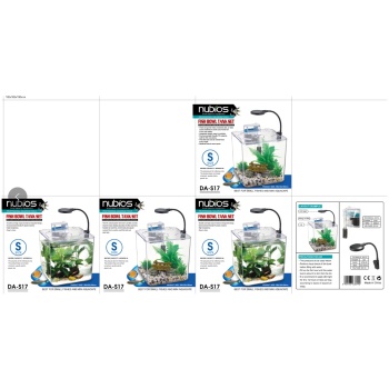 PET fish tank+ water pump+light, pump and light is DC5V, USB plug