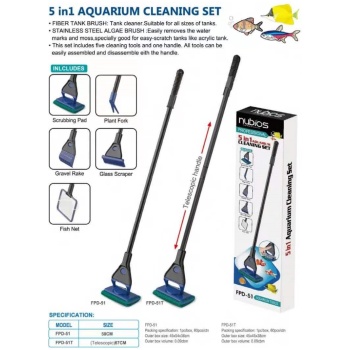 5 in 1 Aquarium cleaning set