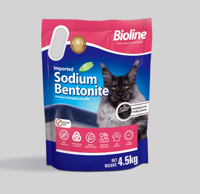 Imported Sodium Bentonite  Premium Clumping Cat Litter - Activated Carbon