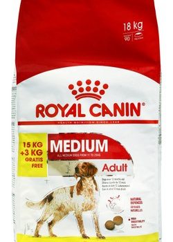 Royal Canin Dry Food for Medium Breed Adult Dogs (15 3kg Free)