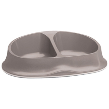 Stefanplast Gray Dual Pet Bowl 1 pcs
